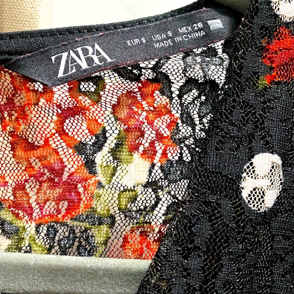 Zara rose and dotted lace dress - Picture 3 of 3